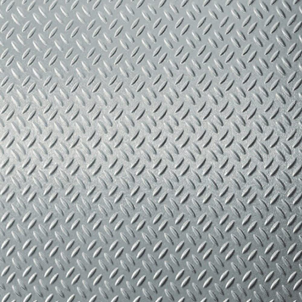 From Plain To Beautiful In Hours 296-GEK Metal Laminate Sheet/Wall Panel-4ft. x 8ft, 1 Piece, Real Stainless Steel Diamond Plate