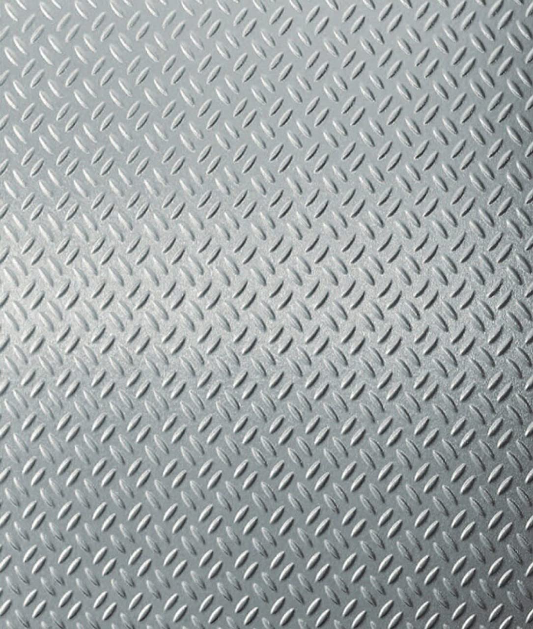 From Plain To Beautiful In Hours 296-GEK Metal Laminate Sheet/Wall Panel-4ft. x 8ft, 1 Piece, Real Stainless Steel Diamond Plate